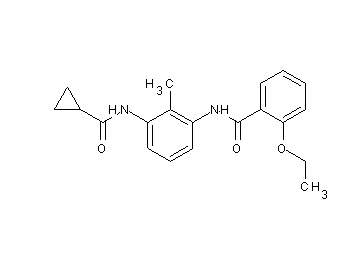 N-{3-[(cyclopropylcarbonyl)amino]-2-methylphenyl}-2-ethoxybenzamide - Click Image to Close