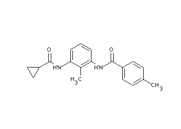N-{3-[(cyclopropylcarbonyl)amino]-2-methylphenyl}-4-methylbenzamide - Click Image to Close