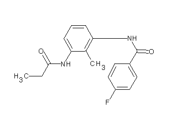 4-fluoro-N-[2-methyl-3-(propionylamino)phenyl]benzamide - Click Image to Close