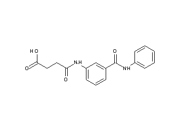 4-{[3-(anilinocarbonyl)phenyl]amino}-4-oxobutanoic acid