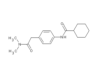 N-{4-[2-(dimethylamino)-2-oxoethyl]phenyl}cyclohexanecarboxamide - Click Image to Close