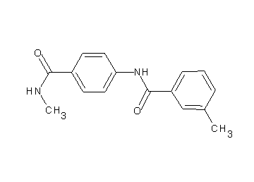 3-methyl-N-{4-[(methylamino)carbonyl]phenyl}benzamide - Click Image to Close