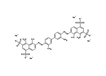 tetrasodium 6,6'-[(3,3'-dimethyl-4,4'-biphenyldiyl)bis(2,1-diazenediyl)]bis(4-amino-5-hydroxy-1,3-naphthalenedisulfonate) - Click Image to Close