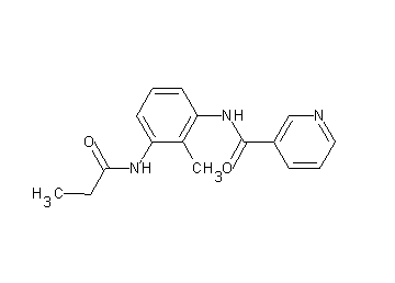 N-[2-methyl-3-(propionylamino)phenyl]nicotinamide - Click Image to Close
