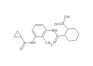 2-[({3-[(cyclopropylcarbonyl)amino]-2-methylphenyl}amino)carbonyl]cyclohexanecarboxylic acid - Click Image to Close