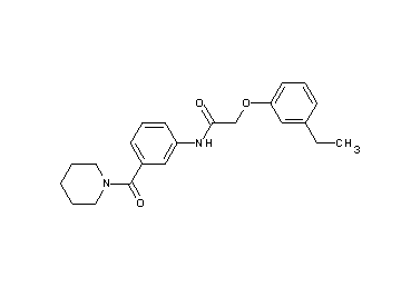 2-(3-ethylphenoxy)-N-[3-(1-piperidinylcarbonyl)phenyl]acetamide - Click Image to Close