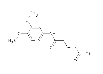 5-[(3,4-dimethoxyphenyl)amino]-5-oxopentanoic acid