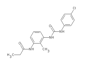 N-[3-({[(4-chlorophenyl)amino]carbonyl}amino)-2-methylphenyl]propanamide