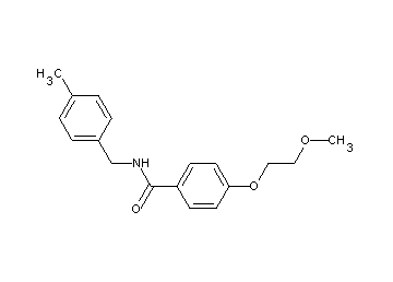 4-(2-methoxyethoxy)-N-(4-methylbenzyl)benzamide - Click Image to Close