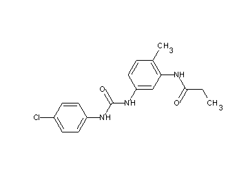 N-[5-({[(4-chlorophenyl)amino]carbonyl}amino)-2-methylphenyl]propanamide - Click Image to Close
