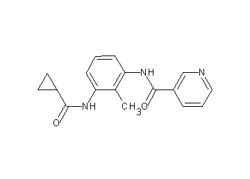 N-{3-[(cyclopropylcarbonyl)amino]-2-methylphenyl}nicotinamide - Click Image to Close
