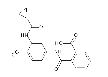 2-[({3-[(cyclopropylcarbonyl)amino]-4-methylphenyl}amino)carbonyl]benzoic acid - Click Image to Close