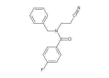 N-benzyl-N-(2-cyanoethyl)-4-fluorobenzamide - Click Image to Close