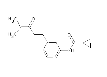 N-{3-[3-(dimethylamino)-3-oxopropyl]phenyl}cyclopropanecarboxamide