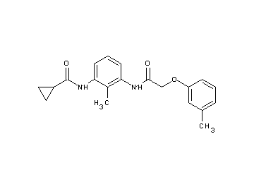N-(2-methyl-3-{[(3-methylphenoxy)acetyl]amino}phenyl)cyclopropanecarboxamide - Click Image to Close