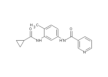 N-{3-[(cyclopropylcarbonyl)amino]-4-methylphenyl}nicotinamide - Click Image to Close