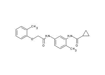 N-(2-methyl-5-{[(2-methylphenoxy)acetyl]amino}phenyl)cyclopropanecarboxamide - Click Image to Close