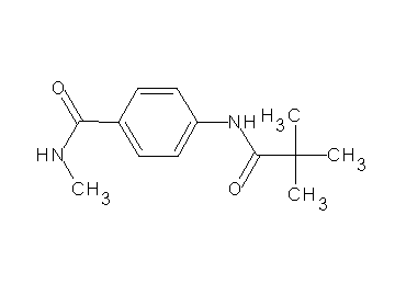 4-[(2,2-dimethylpropanoyl)amino]-N-methylbenzamide - Click Image to Close