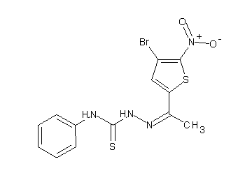 1-(4-bromo-5-nitro-2-thienyl)ethanone N-phenylthiosemicarbazone - Click Image to Close