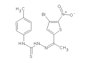 1-(4-bromo-5-nitro-2-thienyl)ethanone N-(4-methylphenyl)thiosemicarbazone - Click Image to Close