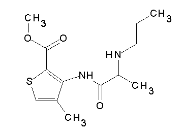 methyl 4-methyl-3-[(N-propylalanyl)amino]-2-thiophenecarboxylate - Click Image to Close