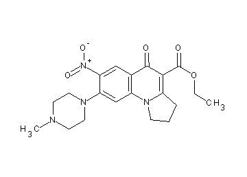 ethyl 8-(4-methyl-1-piperazinyl)-7-nitro-5-oxo-1,2,3,5-tetrahydropyrrolo[1,2-a]quinoline-4-carboxylate - Click Image to Close