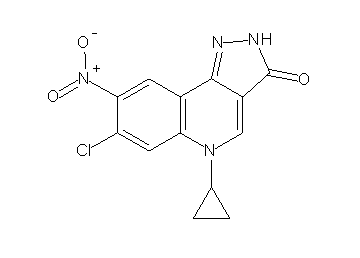 7-chloro-5-cyclopropyl-8-nitro-2,5-dihydro-3H-pyrazolo[4,3-c]quinolin-3-one