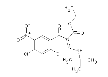 ethyl 3-(tert-butylamino)-2-(2,4-dichloro-5-nitrobenzoyl)acrylate - Click Image to Close