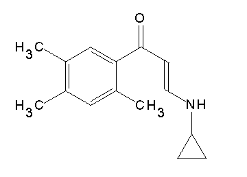 3-(cyclopropylamino)-1-(2,4,5-trimethylphenyl)-2-propen-1-one - Click Image to Close
