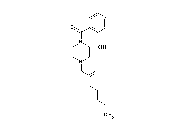 1-(4-benzoyl-1-piperazinyl)-2-heptanone hydrochloride - Click Image to Close