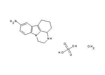 2,3,3a,4,5,6-hexahydro-1H-pyrazino[3,2,1-jk]carbazol-8-amine sulfate hydrate - Click Image to Close
