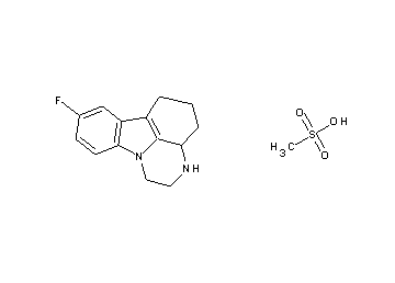 8-fluoro-2,3,3a,4,5,6-hexahydro-1H-pyrazino[3,2,1-jk]carbazole methanesulfonate - Click Image to Close