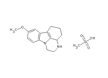 8-methoxy-2,3,3a,4,5,6-hexahydro-1H-pyrazino[3,2,1-jk]carbazole methanesulfonate - Click Image to Close
