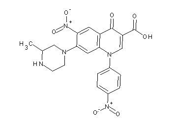 7-(3-methyl-1-piperazinyl)-6-nitro-1-(4-nitrophenyl)-4-oxo-1,4-dihydro-3-quinolinecarboxylic acid - Click Image to Close
