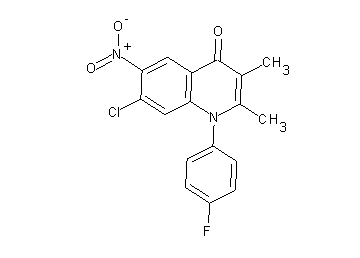 7-chloro-1-(4-fluorophenyl)-2,3-dimethyl-6-nitro-4(1H)-quinolinone - Click Image to Close