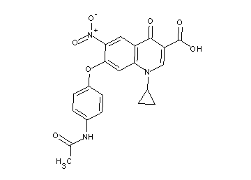 7-[4-(acetylamino)phenoxy]-1-cyclopropyl-6-nitro-4-oxo-1,4-dihydro-3-quinolinecarboxylic acid - Click Image to Close