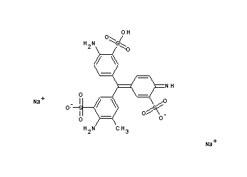 disodium 2-amino-5-[(4-amino-3-sulfophenyl)(4-imino-3-sulfonato-2,5-cyclohexadien-1-ylidene)methyl]-3-methylbenzenesulfonate