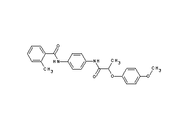 N-(4-{[2-(4-methoxyphenoxy)propanoyl]amino}phenyl)-2-methylbenzamide - Click Image to Close