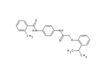 N-(4-{[(2-isopropylphenoxy)acetyl]amino}phenyl)-2-methylbenzamide - Click Image to Close