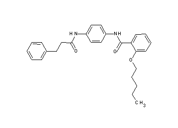 2-(pentyloxy)-N-{4-[(3-phenylpropanoyl)amino]phenyl}benzamide - Click Image to Close