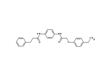 N-(4-{[(4-ethylphenoxy)acetyl]amino}phenyl)-3-phenylpropanamide - Click Image to Close