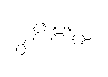 2-(4-chlorophenoxy)-N-[3-(tetrahydro-2-furanylmethoxy)phenyl]propanamide - Click Image to Close