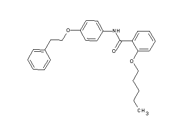 2-(pentyloxy)-N-[4-(2-phenylethoxy)phenyl]benzamide - Click Image to Close