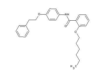 2-(hexyloxy)-N-[4-(2-phenylethoxy)phenyl]benzamide - Click Image to Close