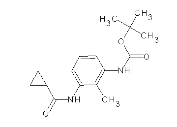 tert-butyl {3-[(cyclopropylcarbonyl)amino]-2-methylphenyl}carbamate - Click Image to Close