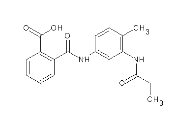 2-({[4-methyl-3-(propionylamino)phenyl]amino}carbonyl)benzoic acid - Click Image to Close