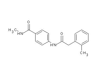 N-methyl-4-{[(2-methylphenyl)acetyl]amino}benzamide - Click Image to Close