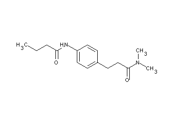 N-{4-[3-(dimethylamino)-3-oxopropyl]phenyl}butanamide - Click Image to Close