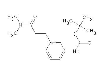 tert-butyl {3-[3-(dimethylamino)-3-oxopropyl]phenyl}carbamate