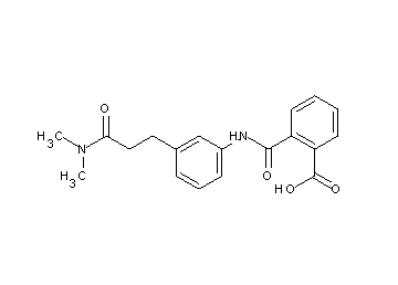 2-[({3-[3-(dimethylamino)-3-oxopropyl]phenyl}amino)carbonyl]benzoic acid - Click Image to Close